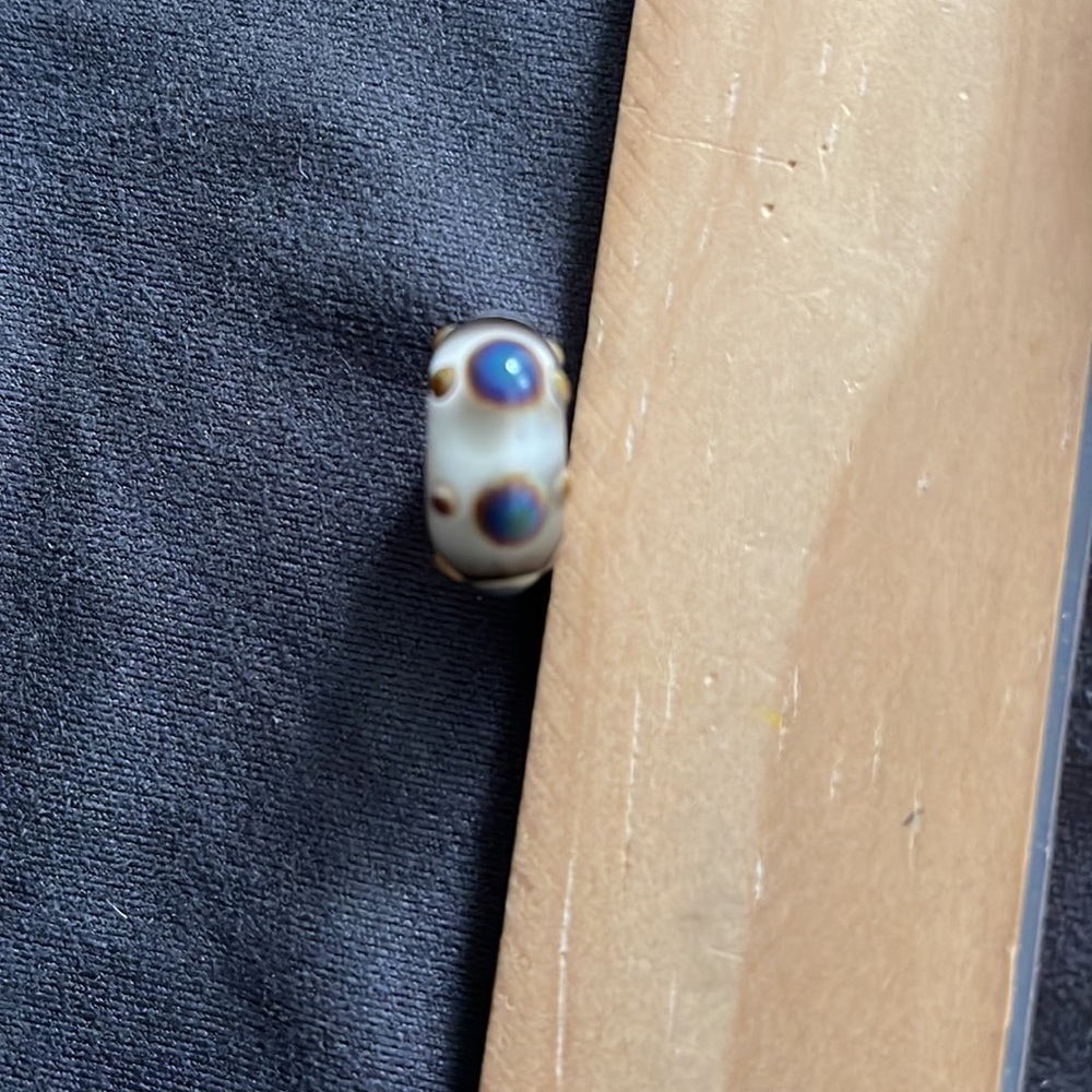 TROLLBEAD LAA 925 Murano Glass Spotted Charm